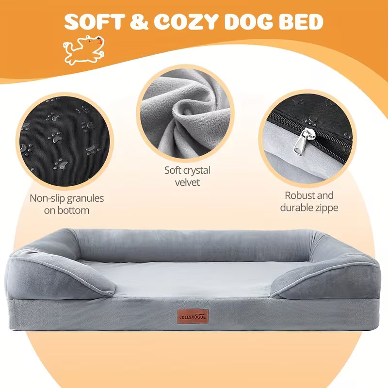 Dog Sofa Bed with Non-Slip Base