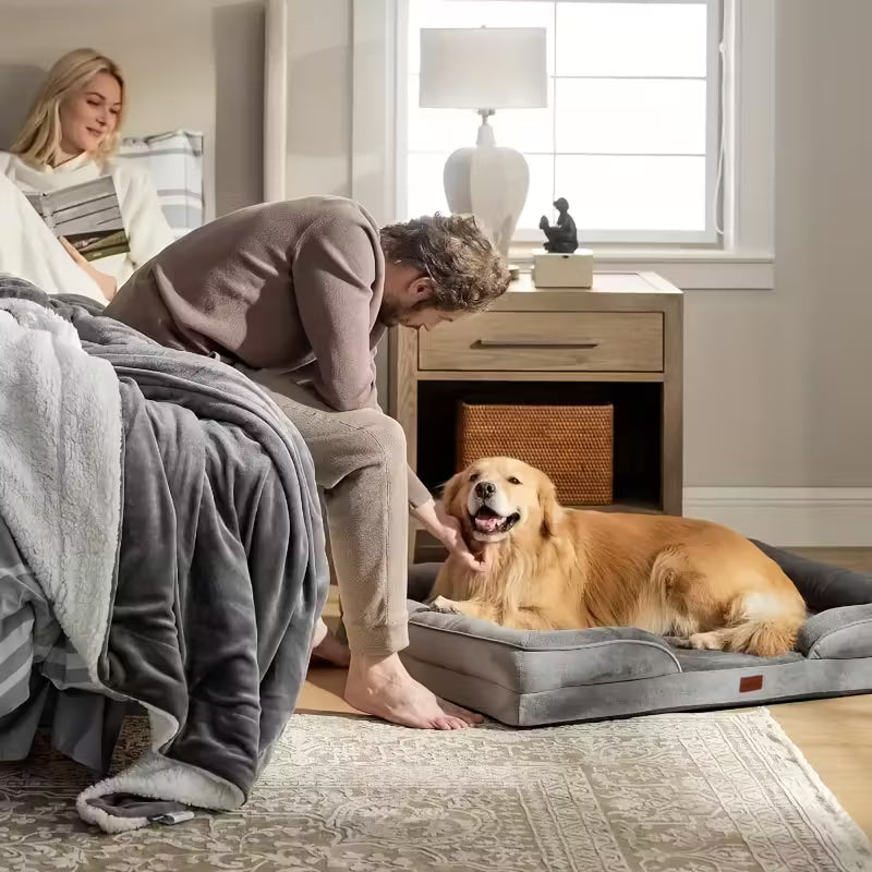 Dog Sofa Bed with Non-Slip Base