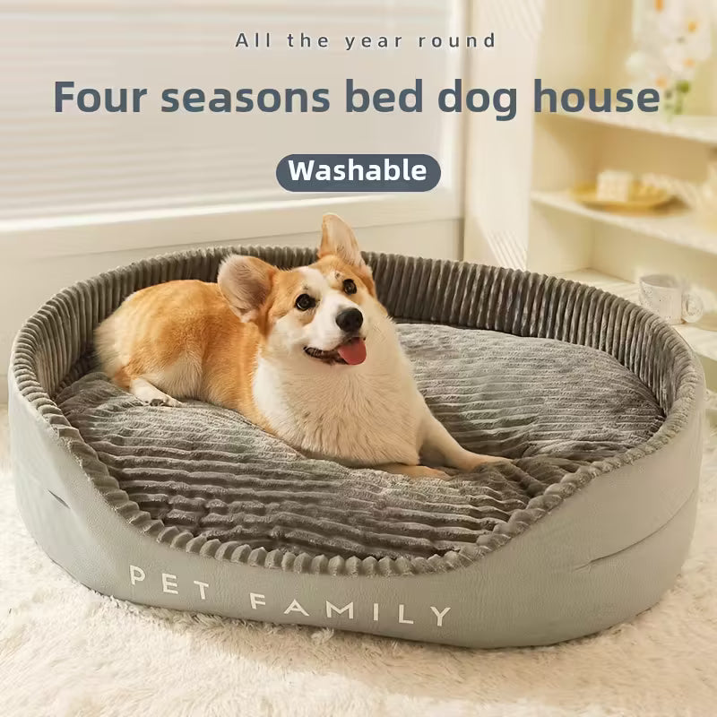 Ultra-Soft Plush Dog Bed