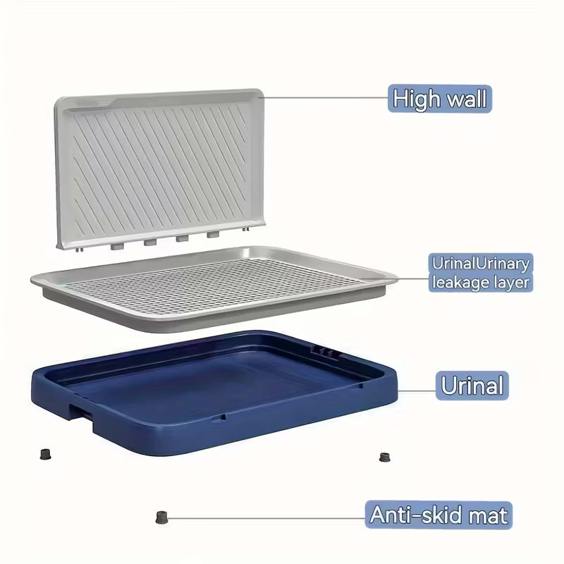 Easy-Clean Grid Design Dog Toilet