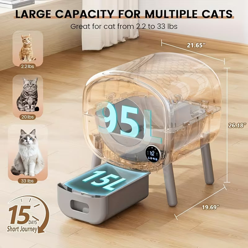 Designer Enclosed Cat Litter Box