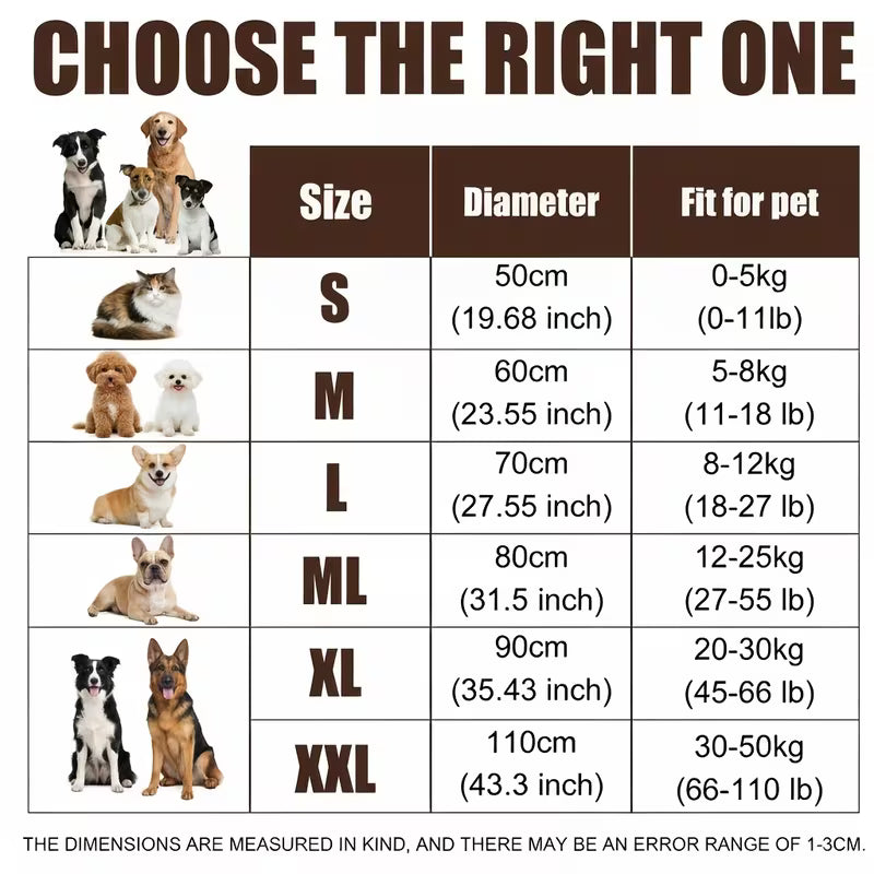 Bear Paw Plush Pet Bed