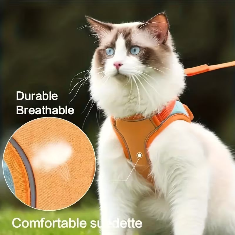 Cat Vest Harness And Leash Set