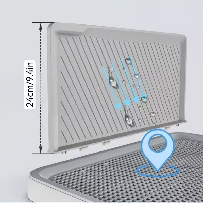 Easy-Clean Grid Design Dog Toilet