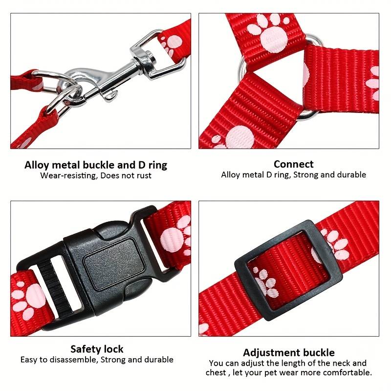 Paw Design Dog Harness & Leash