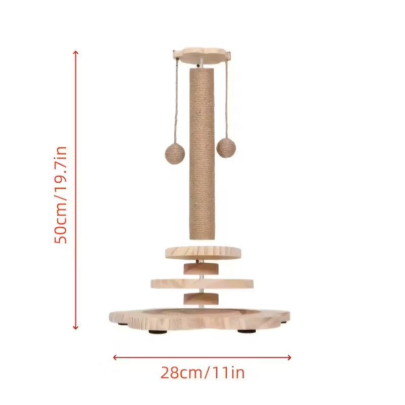 Interactive Cat Scratching Post Tower