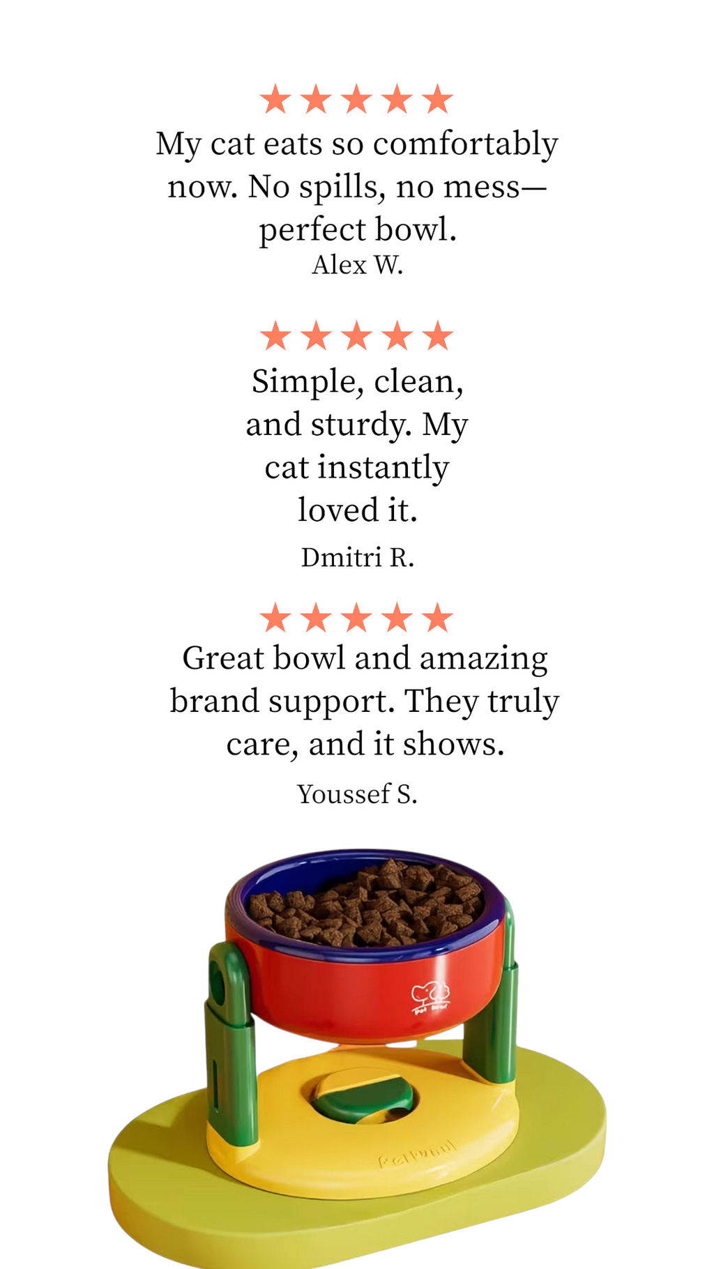 Adjustable Suction Base Pet Bowl