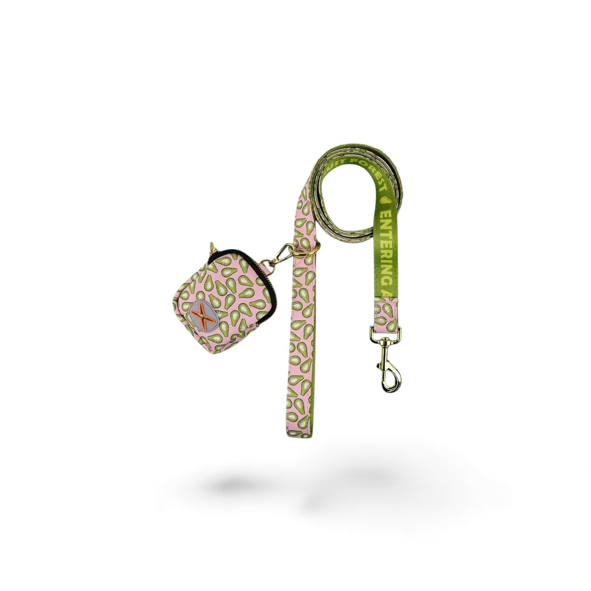 Pet Leash with Waste Bag Holder