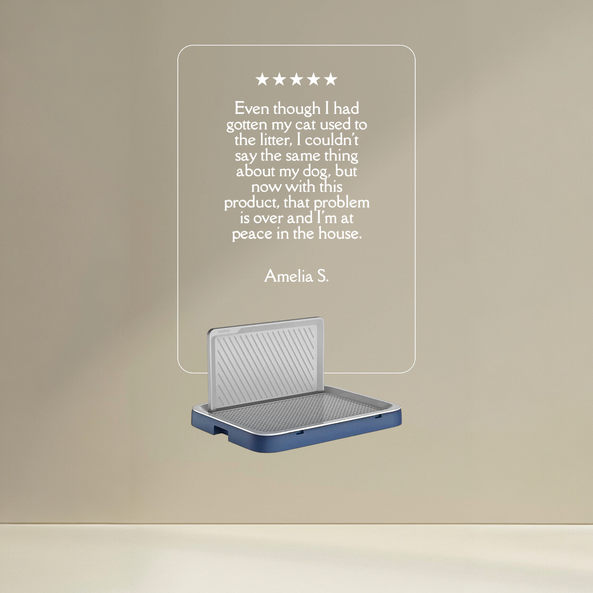 Easy-Clean Grid Design Dog Toilet