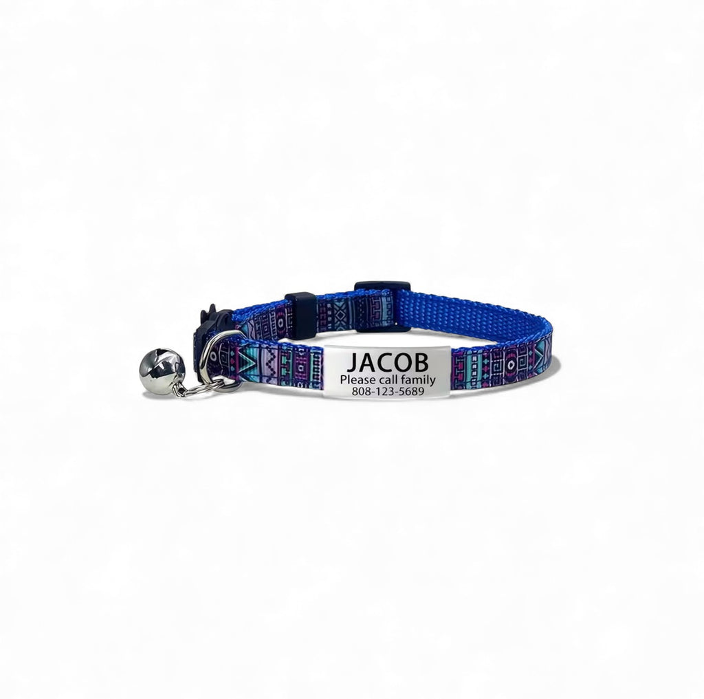 Personalized Cat Collar with Bell