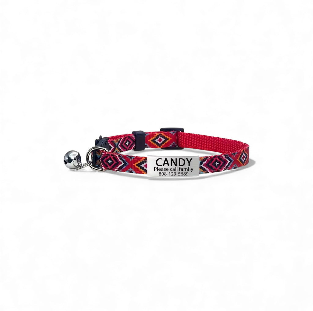 Personalized Cat Collar with Bell