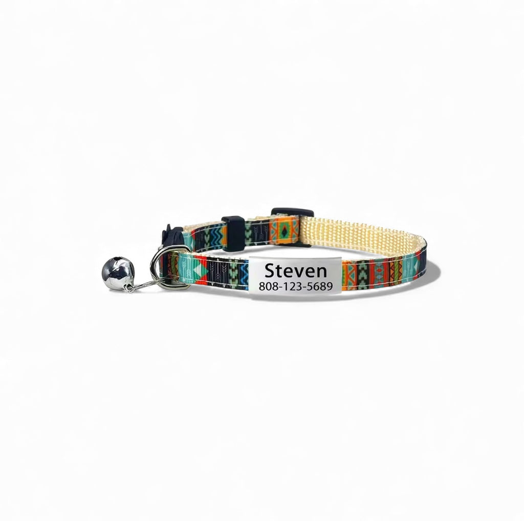 Personalized Cat Collar with Bell