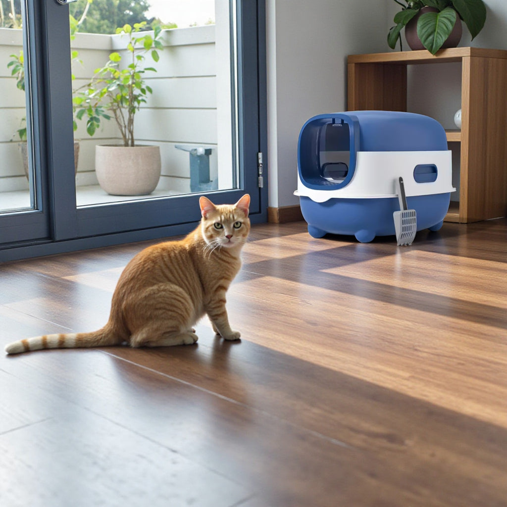Enclosed Cat Litter Box