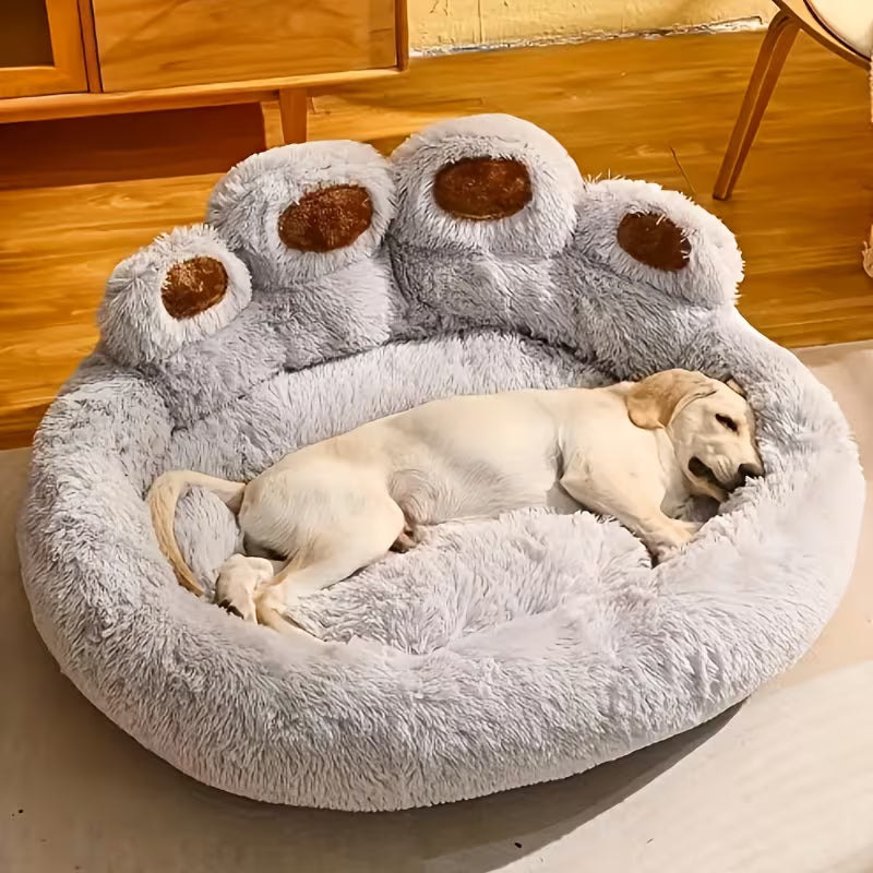 Bear Paw Plush Pet Bed