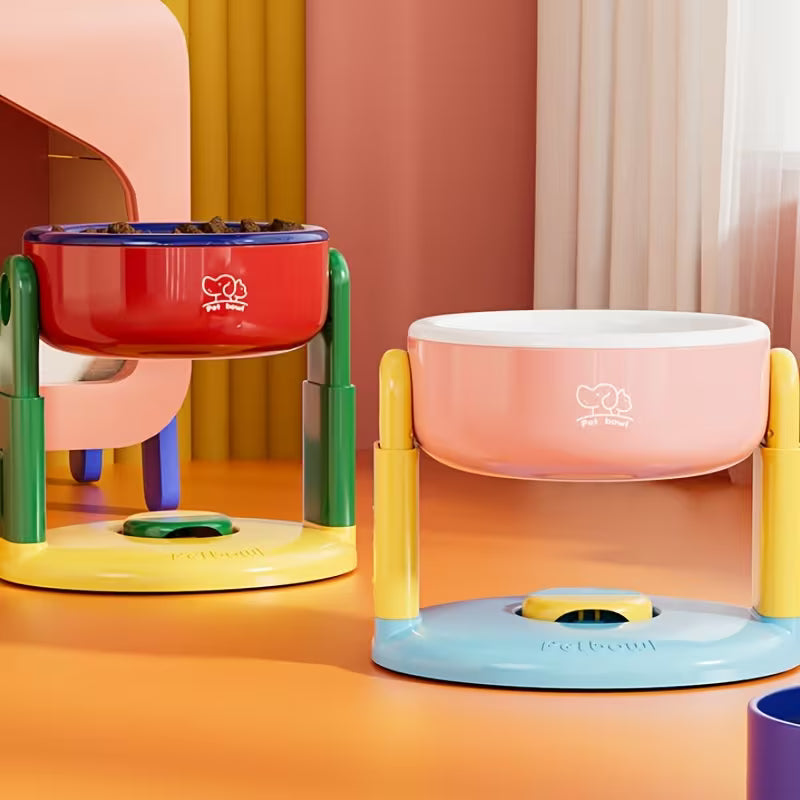 Adjustable Suction Base Pet Bowl