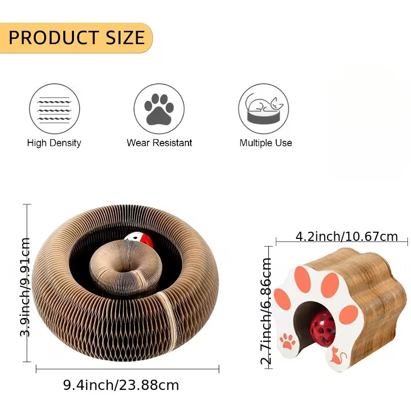 Accordion Cat Scratcher Toy