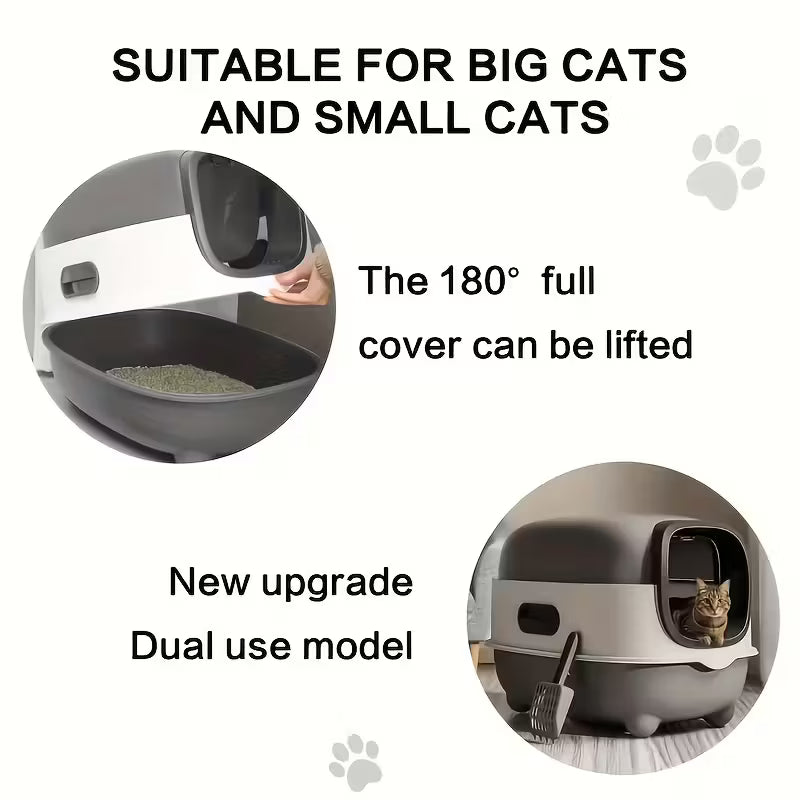 Enclosed Cat Litter Box