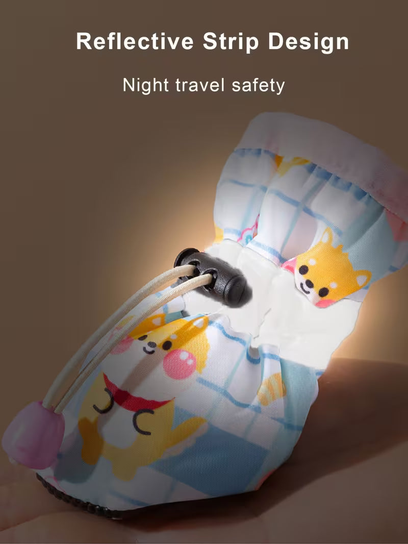 Anti-Slip Cartoon Dog Pattern Shoes