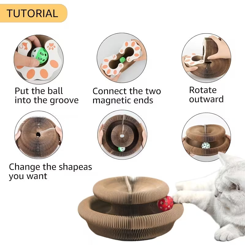 Accordion Cat Scratcher Toy