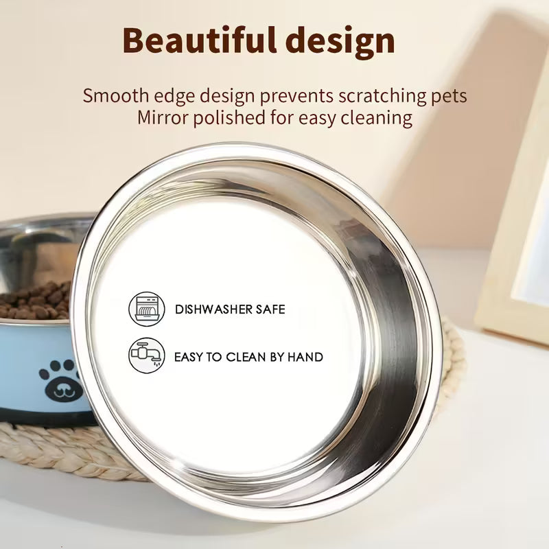 Non-Slip Stainless Steel Pet Bowl