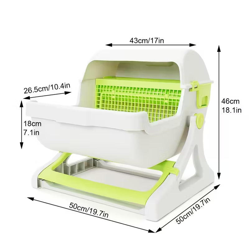 Semi-Automatic Cat Litter Box