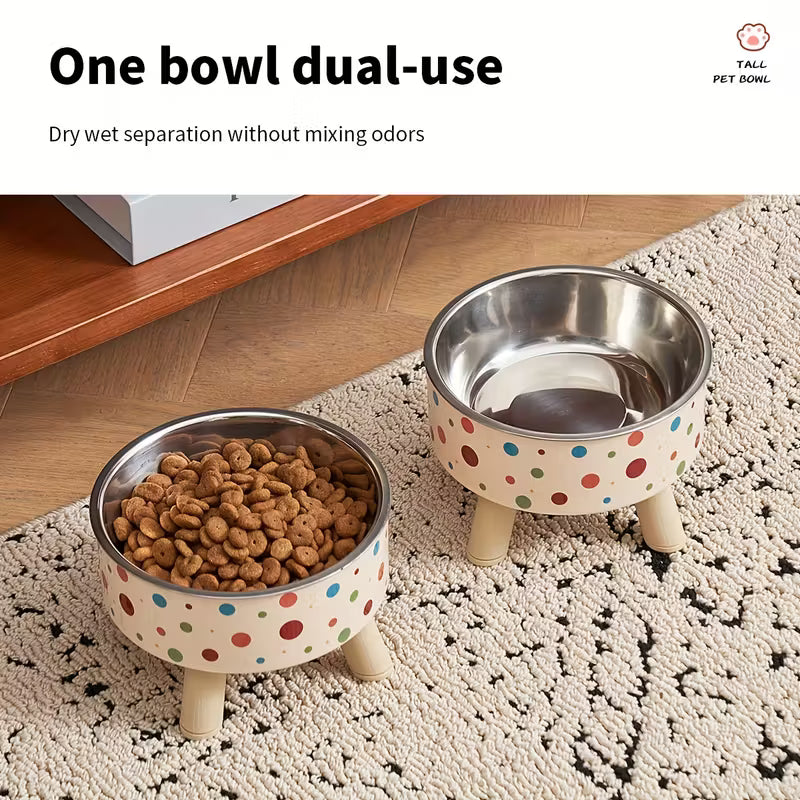 Elevated Stainless Steel Pet Bowl