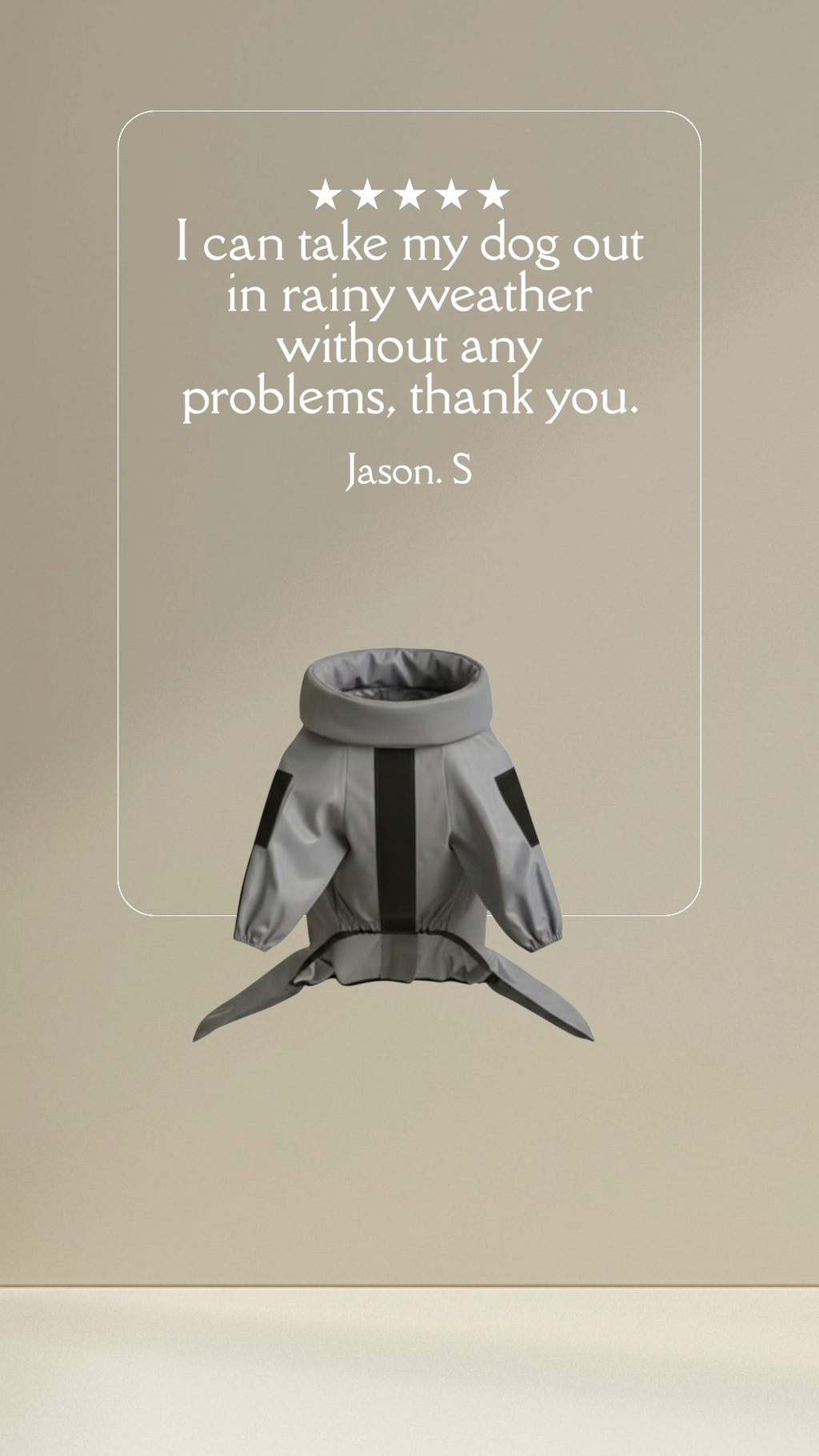 Reflective Pet Raincoat