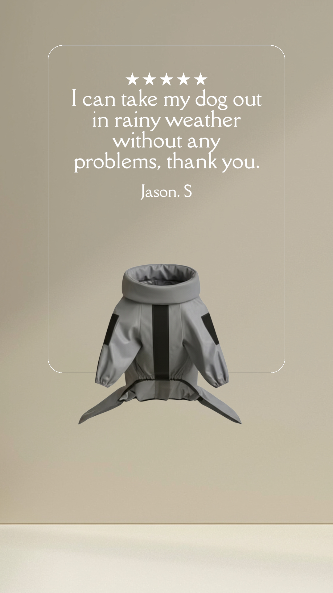 Reflective Pet Raincoat