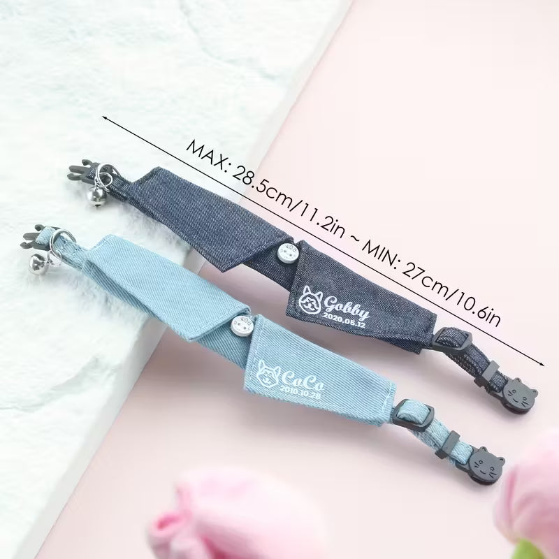 Personalized Cat Collar - Custom Name & Birthdate