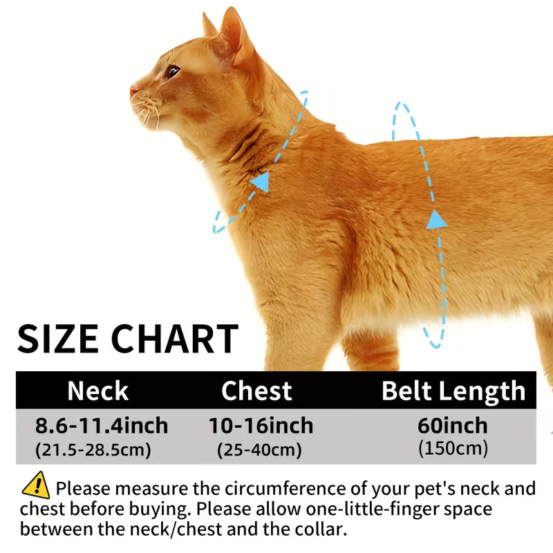 Cat Walking Harness - Lightweight & Secure