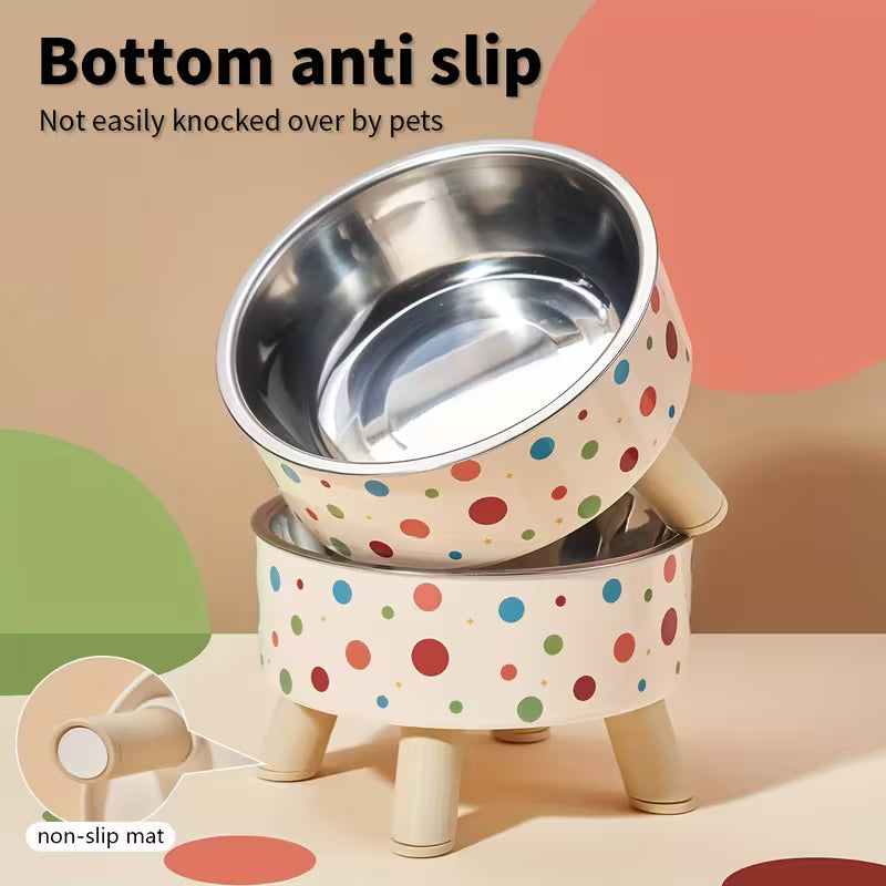 Elevated Stainless Steel Pet Bowl