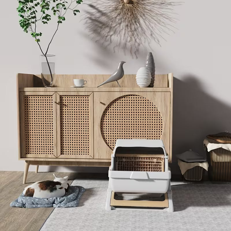 Semi-Automatic Cat Litter Box