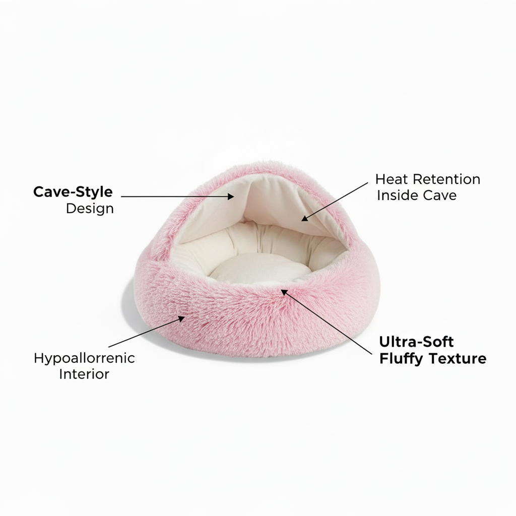Plush Pet Bed - Custom Features